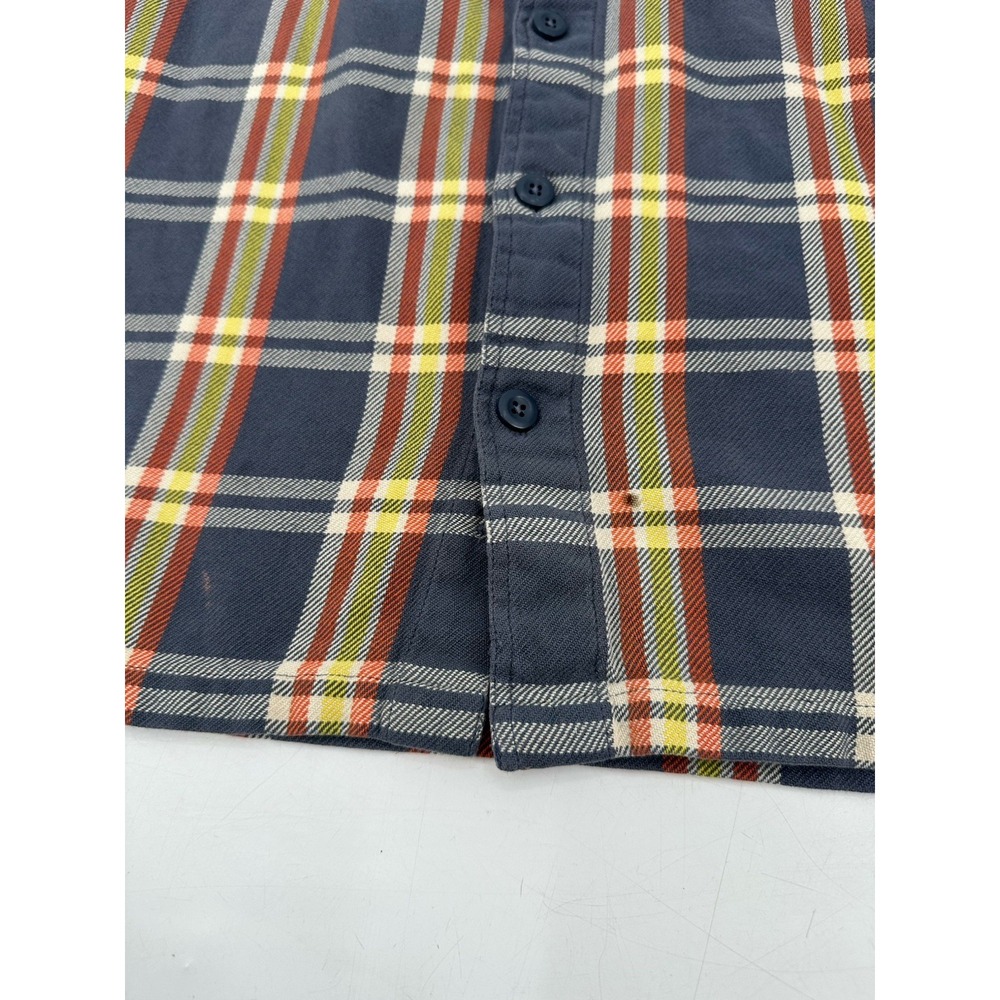 Patagonia Organic Cotton Button Up Shirt Blue Plaid Men's S - Picture 3 of 8